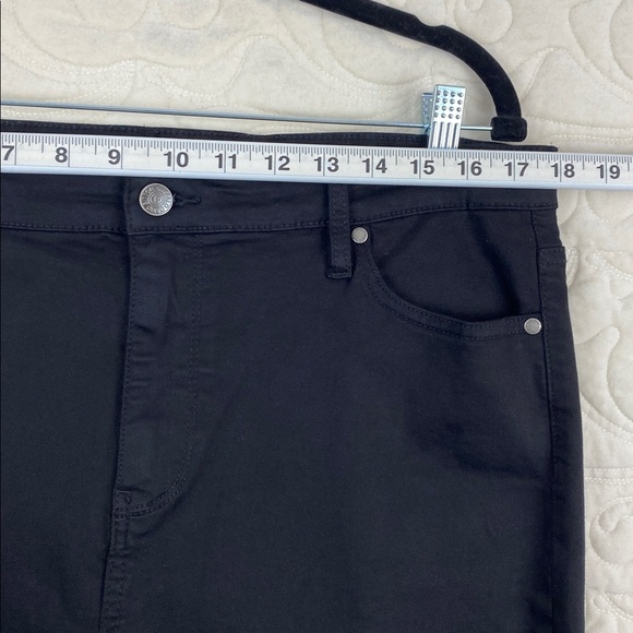 Buffalo David Bitton Hanna Jeans Black High Rise Stretch Skinny Size 14 - Picture 5 of 11